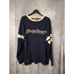 Vtg Y2K 96 North Waffle Knit‎ Thermal Shirt Mens Sz 1x 90s Y2K RARE HTF Hip Hop